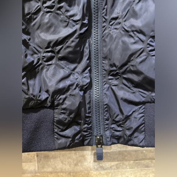 G/FORE Women's Textured Bomber Jacket Twilight, NAVY BLUE, SMALL - Picture 6 of 11